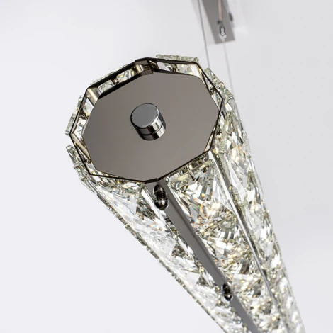 Подвесной светильник светодиодный хрустальный Modelux ML.340.1200 CR