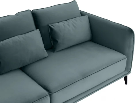 Диван Amsterdam трехместный ОГОГО (арт.583352), (Ткань/Серый)