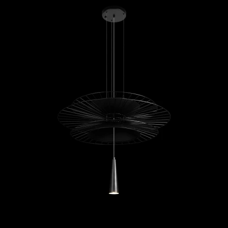 Подвесной светильник Loft It Star 10141B/600 Black (220V, на тросе, круглые, летающая тарелка)