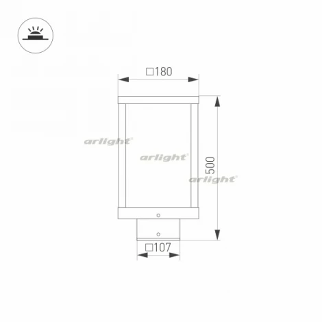 Наземный светильник Arlight LGD-Path-Cub 021800 (LED, 220V, куб, IP54)