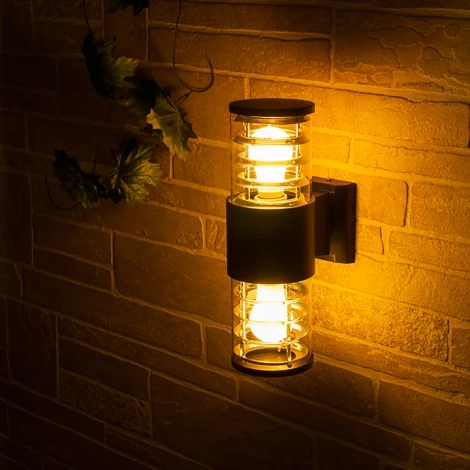 Настенный светильник уличный Elektrostandard Strada 1407 TECHNO черный (220V, IP54)