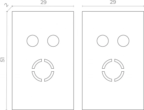 Торцевая заглушка ST Luce Skyflat ST068.409.13 Черный