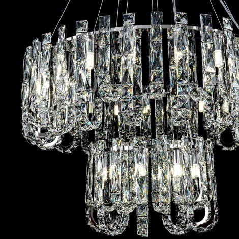 Подвесная люстра хрустальная Modelux MODELUX ML.6621.28 CR