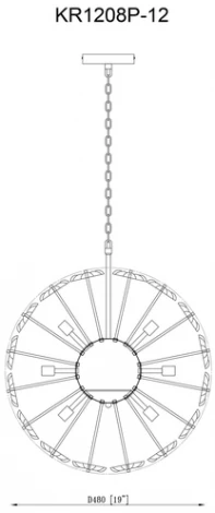 Подвесная люстра Moderli Selectra V10230-P12