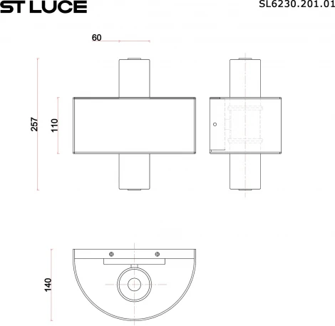 Настенный светильник ST Luce Noble SL6230.201.01 Бежевый/Белый LED 1*5W 3000K