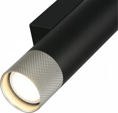 Настенный светильник iLedex Delta 2365-2 BK+SL (220V, круглые)