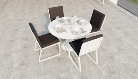 Обеденная группа Gardenini Voglie round DVGL.020511.C2