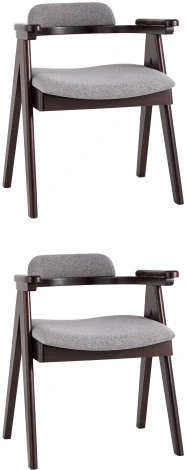 Стул обеденный OLAV серый 2 шт. УТ000036438