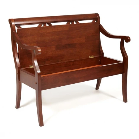 Скамейка ALBIZZI (Альбицци) dark walnut (дерево гевея/мдф)