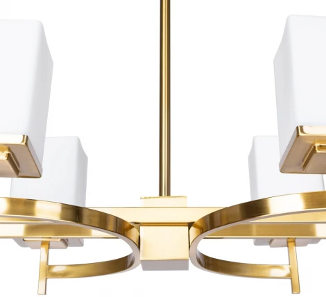 Потолочная люстра на штанге Divinare Fawaris 4504/17 LM-8 (220V, куб)