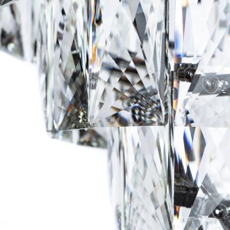 Подвесная люстра каскадная Divinare Chara 3508/02 LM-6 (220V, хрусталь, на цепи)