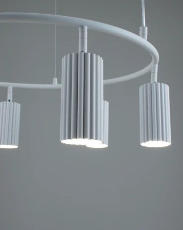 Подвесная люстра кольцо Moderli Cora V11602-6P (220V, на тросе, кольцо)