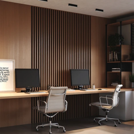 Потолочный накладной линейный светильник светодиодный Maytoni Points C066CL-12W3-6K-B