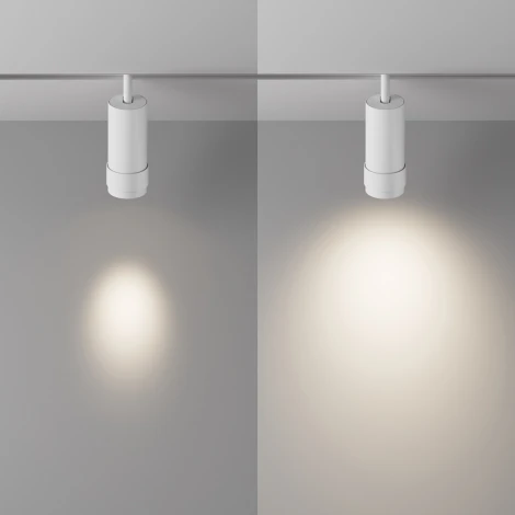 Трековый светильник магнитный 48V Maytoni Focus Zoom TR212-1-12WTW-DS-Z-W (LED, круглые)