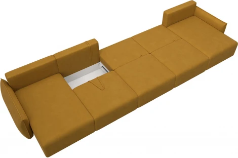 Диван п-образный Лига-051 НПБ МегаЛонг Лига Диванов (Велюр) арт.128743