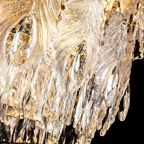 Подвесная люстра хрустальная Modelux ML.7445.800.500 GD