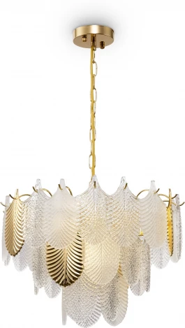 Подвесная люстра Freya Hloya FR5143PL-07G (220V, на цепи, круглые)