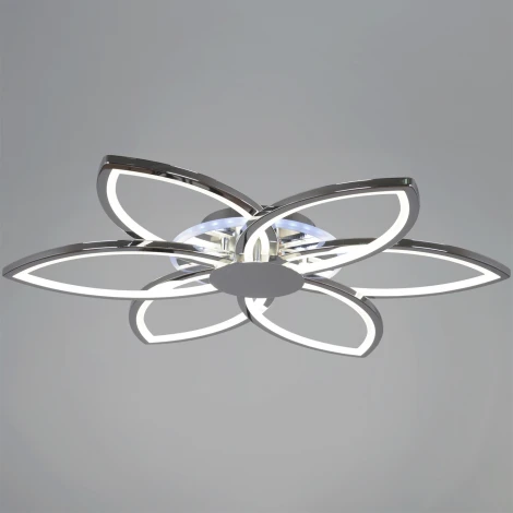 Потолочная люстра светодиодная с пультом с регулировкой цветовой температуры и яркости, ночным режимом и RGB Reluce 09877-0.3-06B CR (RGB)