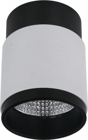 Точечный накладной светильник iLedex Delta 1955-10W-3000K-36 BK+WH (220V, круглые)