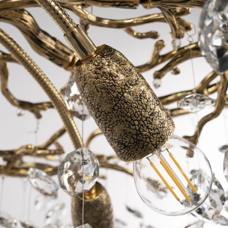 Потолочная люстра хрустальная на штанге Arte Milano Milano-1 23111.1200.18.E14.B GB (220V)