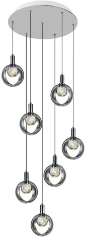 Потолочная люстра каскадная Alfa Light F2524-18 (LED, 220V, на проводе)