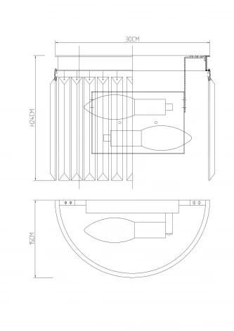 Бра Divinare Nova Cognac 3002/06 AP-2