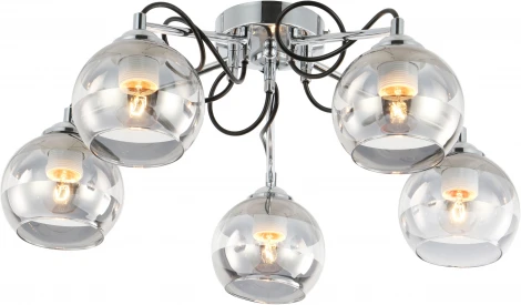 Люстра потолочная Riley 1179/5P E27*60W Chrome