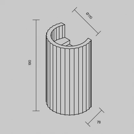 Настенный светильник Maytoni Parma C124WL-GU10-02-W (220V)