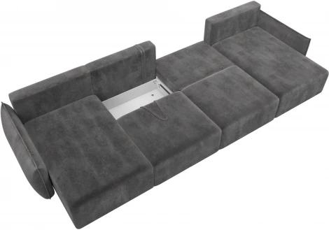 Диван П-образный Лига-051 НПБ Лонг Лига Диванов (Велюр) арт.128693