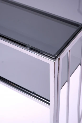 Консольный стол AllConsoles 1121-CS grey серебряный