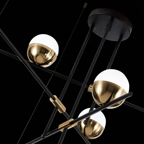 Потолочная люстра на штанге ST Luce Albero SL1507.422.09 (220V, на тросе, шарики, асимметрия)