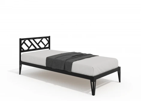 Кровать КМД 47 АЙРИС 900, черный Форвард 102362