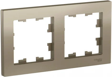 Рамка на 2 поста (шампань) Systeme Electric AtlasDesign ATN000502