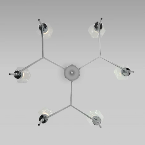 Потолочная люстра на штанге Eurosvet Prism 60143/6 хром (220V)