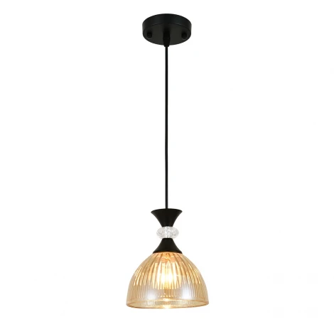 Подвесной светильник Escada 1112/1S E14*40W Black/Amber