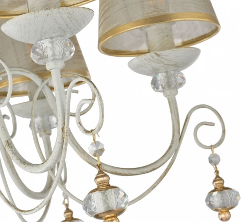 Подвесная люстра Arte Milano AM347620 347620/6 WT+G (220V, подвески, на цепи)