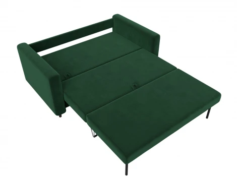 Диван прямой Лига-070 (ЛДСП,Брус,Фанера/Дерево/Велюр/Зеленый) Лига Диванов 129745
