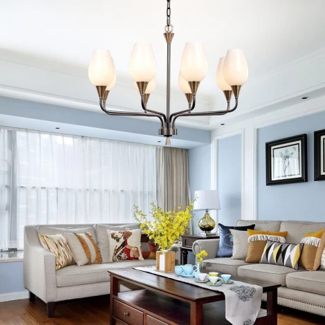 Подвесная люстра ImperiumLoft Viola-Milk01 (181911-26) (220V, на цепи)