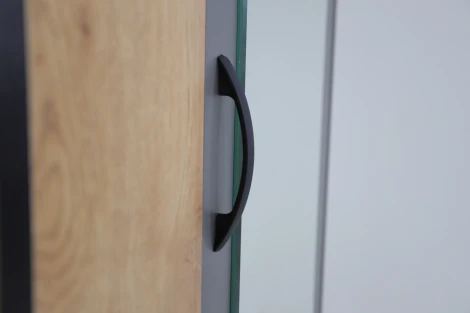 Прихожая Ивару Ольга Лофт 4, Дуб крафт золотой/Темно-серый