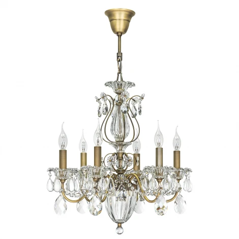 Подвесная люстра Osgona Schon 790061 (220V, хрусталь, подсвечник, свеча)