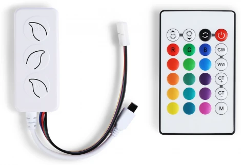 Контроллер Ambrella Illumination GS11601 WIFI Tuya для светодиодных лент RGB+CCT с управлением белого света c ИК пультом