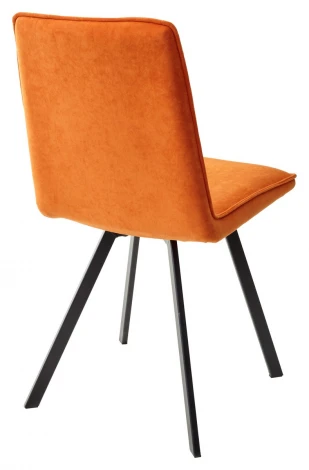 Стул PAINT, цвет B17 Оранжевый, велюр / черный каркас