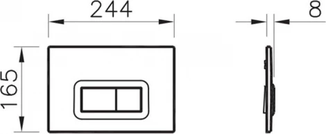Кнопка смыва VitrA 740-0680 хром