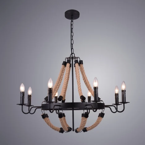 Подвесная люстра Arte Lamp Marsiglia A8956LM-8BK