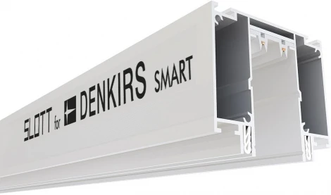 Профиль-трек Denkirs Smart Slott TR2014-WH, для натяжных потолков, 2 м, алюминий, белый (220V)