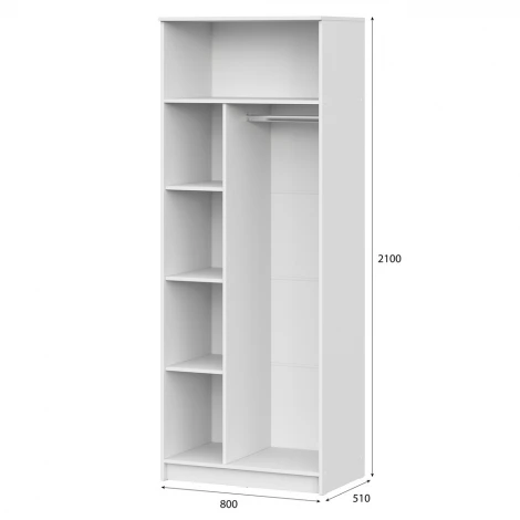 Шкаф распашной Арника ШК 2, Белый