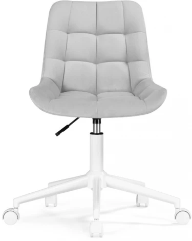 Компьютерное кресло для оператора Woodville Честер (Металл/Велюр, Белый/Серый) 533177