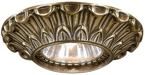 Встраиваемый точечный светильник Reccagni Angelo 1077 SP Bronzo