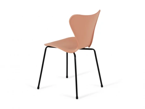 Комплект стульев Monty 4 шт. ОГОГО Обстановочка! 966368 (Пластик,Металл/Розовый)