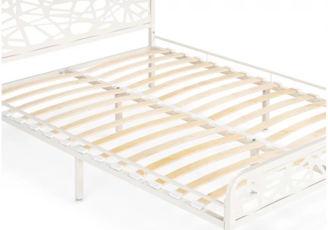 Двуспальная кровать Woodville Кубо 160х200 белый 533095